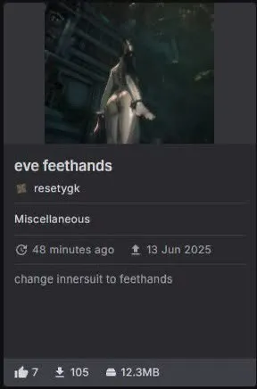 Eve Feet Hands Mod