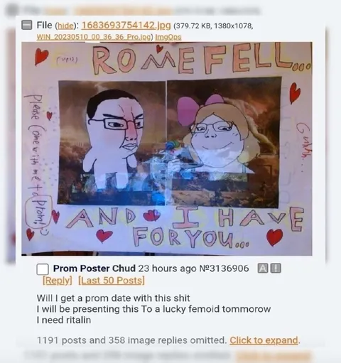 Awkward Prom Proposal Drawing