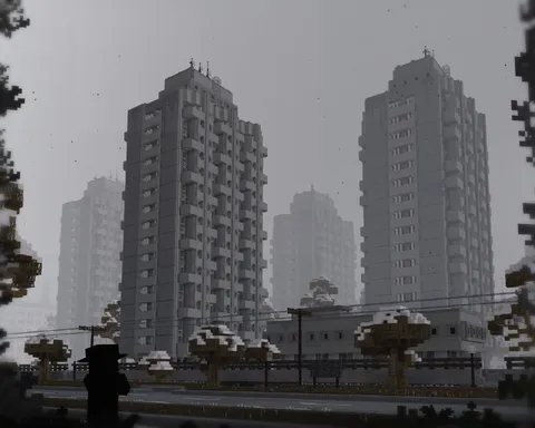 Мрачный город в Minecraft