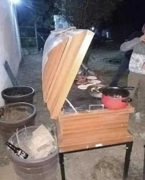 Самодельный мангал из ящика
