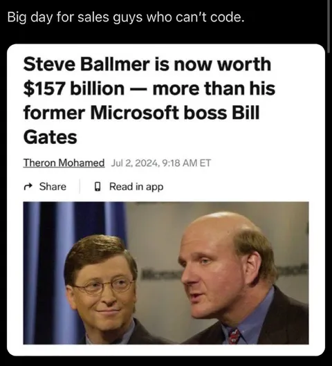Steve Ballmer Worth More Than Bill Gates