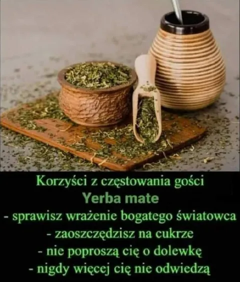 Korzyści z częstowania yerbą mate