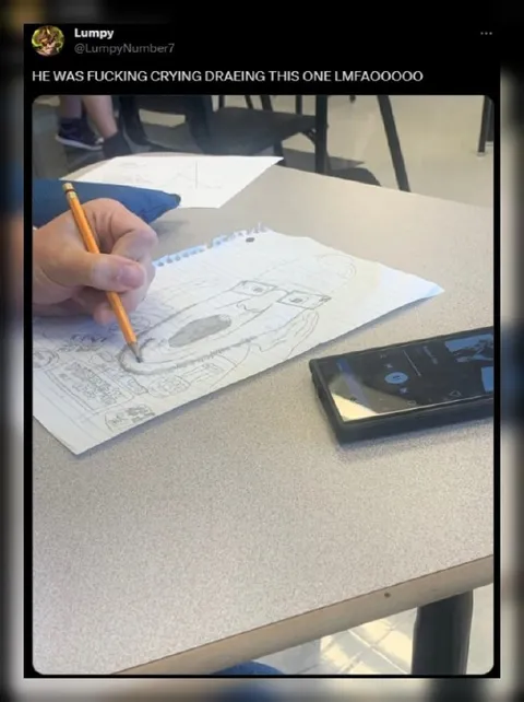Crying While Drawing It