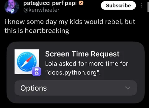 Python Docs Screen Time Request