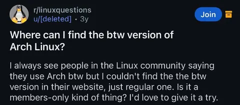 Where Is Arch BTW Version