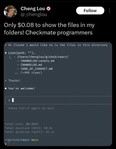 Claude Lists Every File