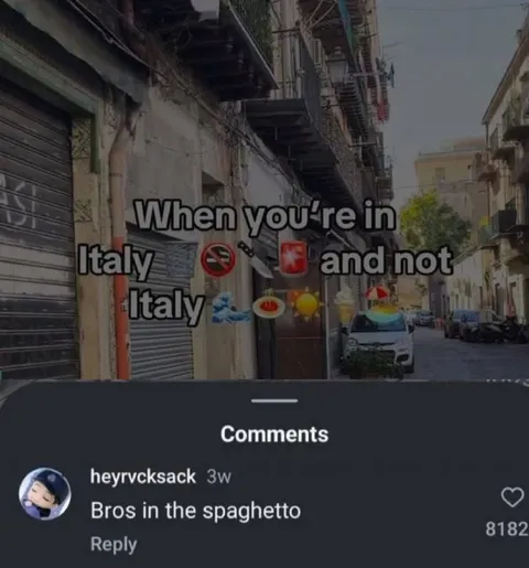 When You’re in Italy and Not Italy