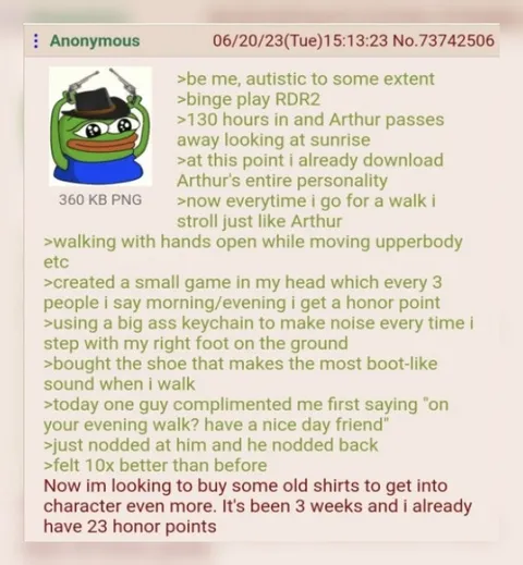 Arthur Morgan Honor Points