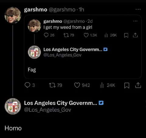 Los Angeles Government Insults Back