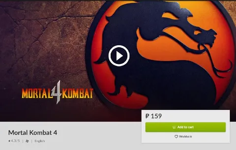 Mortal Kombat 4 for 159 Rubles