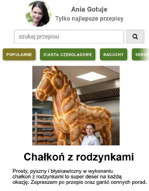 Chałkoń z rodzynkami