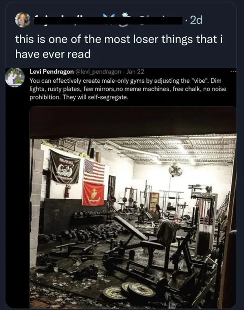 Male-Only Gym Vibe