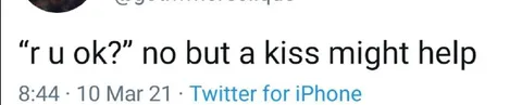 A Kiss Might Help