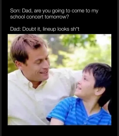 Dad Doubts the School Concert