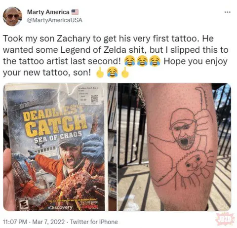Legend of Zelda Tattoo Prank
