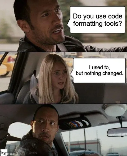 Code Formatting Changed Nothing