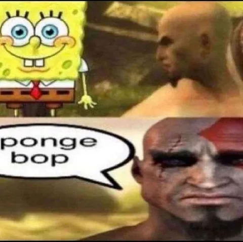 SpongeBob Meets Kratos