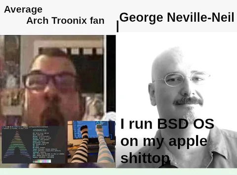 Arch Troonix Fan vs BSD User