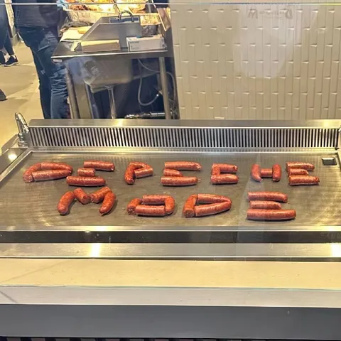 Sausages Spelling FUCK MADE