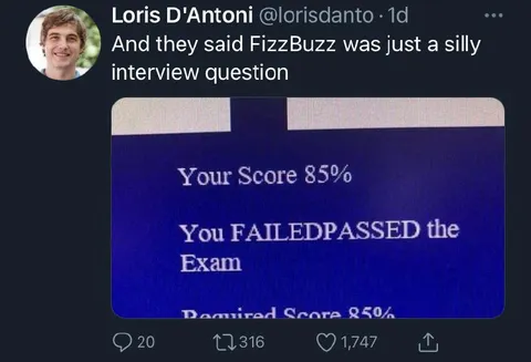 FizzBuzz Exam Result