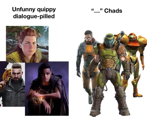 Silent Chads vs Quippy Heroes