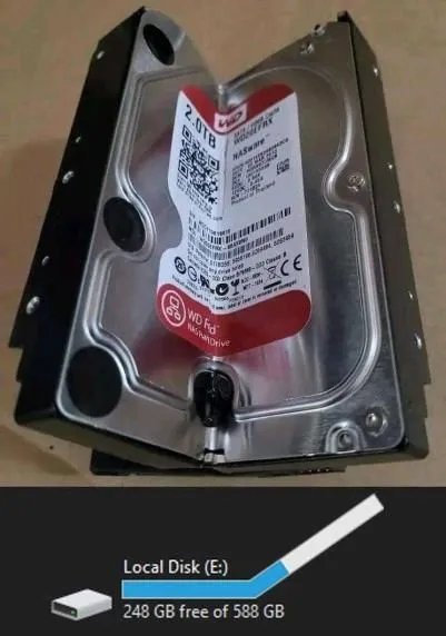Bent Hard Drive Still Has Space