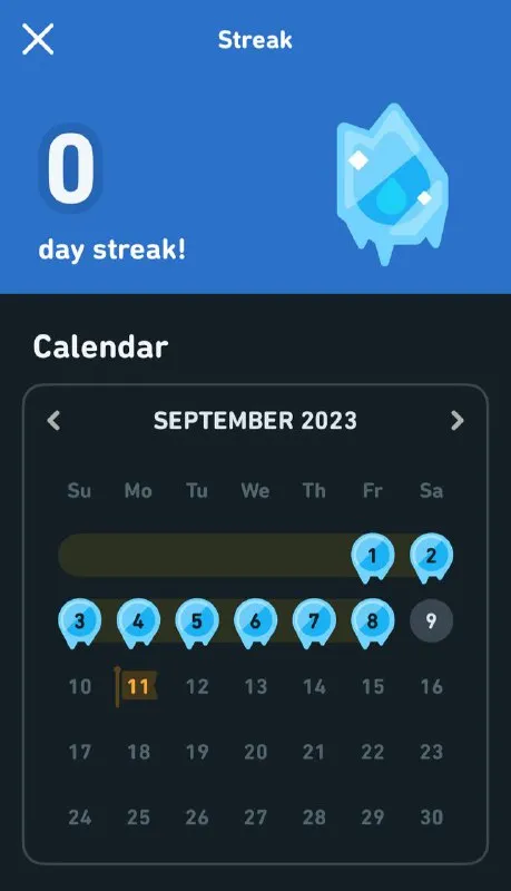 Zero Day Streak