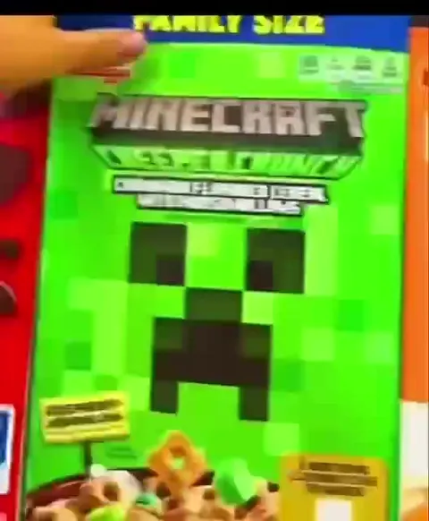 El cereal de Minecraft
