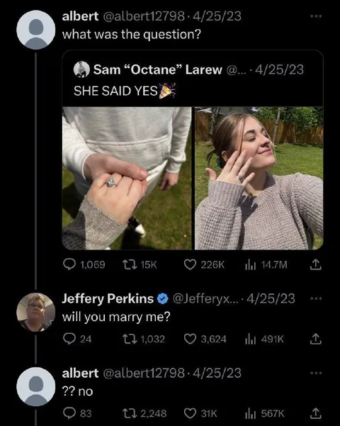 She Said Yes Proposal Misunderstanding
