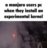 Manjaro Experimental Kernel Explosion