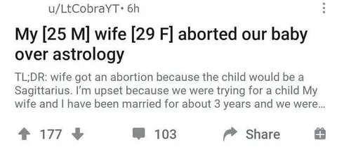 Abortion Over Astrology