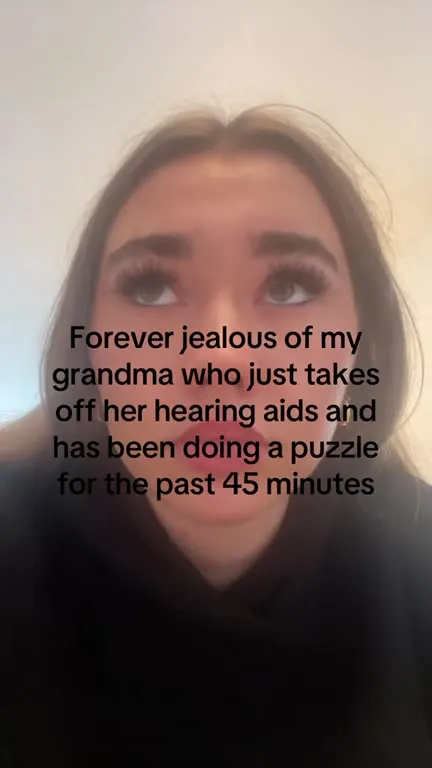 Jealous of Grandma's Puzzle Time