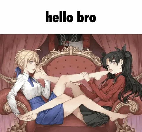 Hello Bro Anime Foot Meme