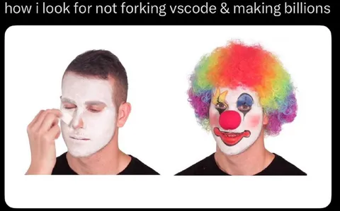 Not Forking VS Code Billionaire