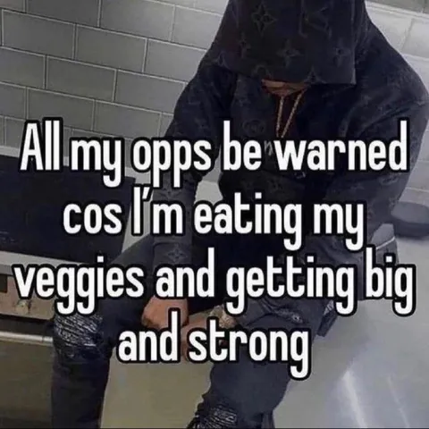 Eating Veggies Getting Big
