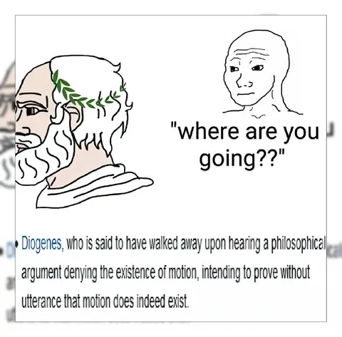 Diogenes Walks Away