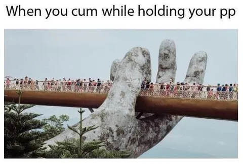 When You Cum Holding Your PP