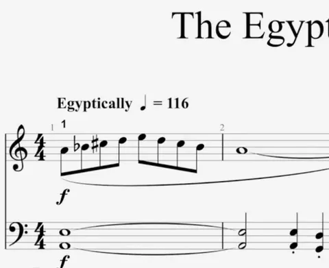 Egyptically Musical Notation