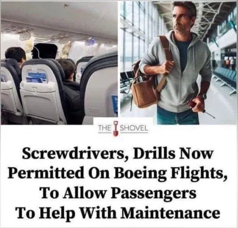 Passengers Help Maintain Boeing