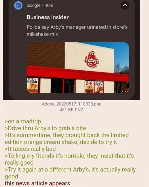Arby’s Orange Cream Shake Mystery