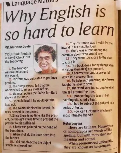 Why English Is So Hard to Learn
