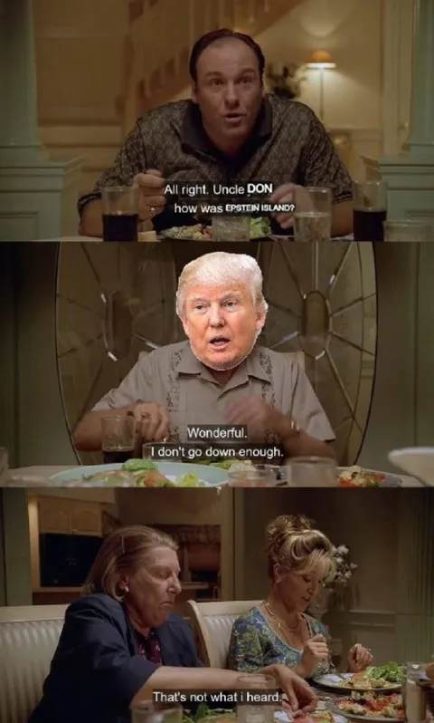 Trump on Epstein Island