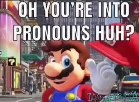 Mario Pronouns Joke