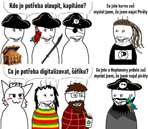 Kapitán, šéfík a piráti