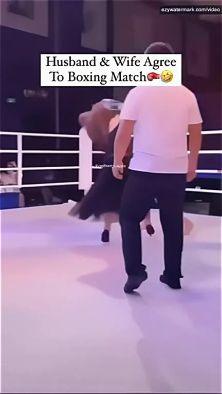Husband and Wife Boxing Match