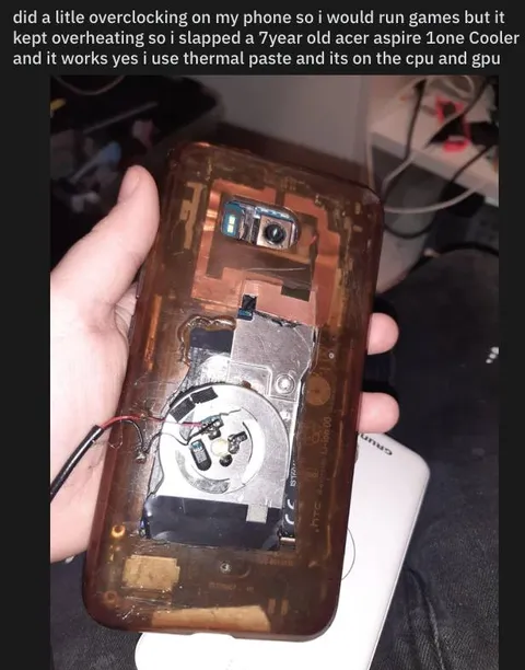 Overclocked Phone With Acer Cooler