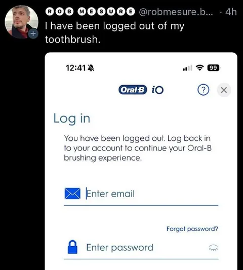 Logged Out of My Toothbrush
