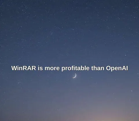 WinRAR More Profitable Than OpenAI