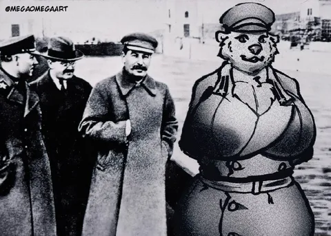 Сталин и медведь-командир