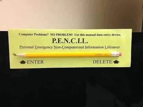 Pencil Manual Data Entry Device